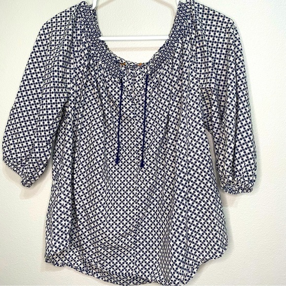Joe Fresh Tops - JOE FRESH Women's 1X? Blue White & Gray Longsleeve Blouse